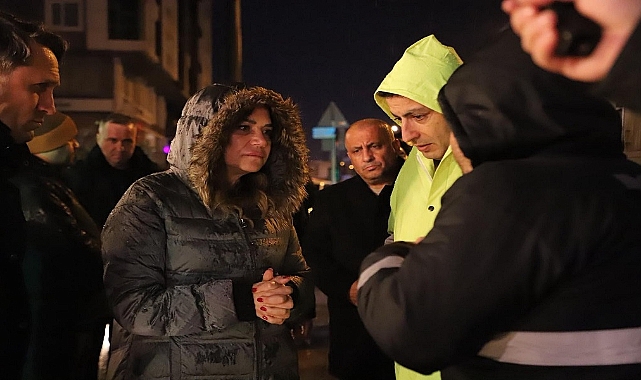 ÇORLU'DA ÇÖKME SONRASI GECE YARISI YOĞUN MESAİ