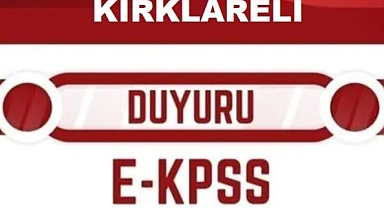 E-KPSS Başvuruları Kırklareli'nde Başladı