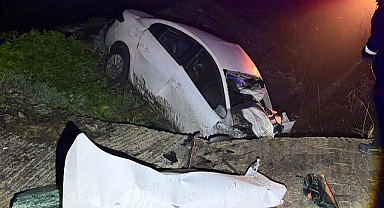 Edirne'de otomobil, şarampole devrildi: 2 ölü