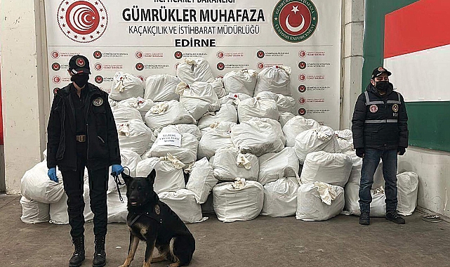Kapıkule'de 914 kilo esrar ele geçirildi