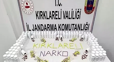 Kırklareli’de 8 bin 384 uyuşturucu hap ele geçirildi
