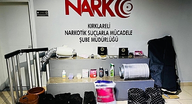 Kırklareli'de uyuşturucu yetiştirilen eve operasyonda 3 tutuklama