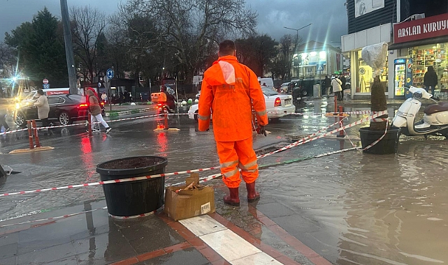 Kırklareli’nde Şiddetli Yağış Hayatı Kısa Süreliğine Durdurdu