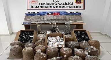Tekirdağ'da jandarmanın kaçakçılık operasyonunda 21 tutuklama