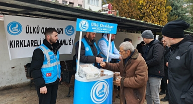 Ülkü Ocakları Kırklareli'nden Deprem Şehitleri İçin Helva İkramı