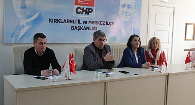 CHP Kırklareli'de Geleneksel Çarşamba Halk Toplantısı Gerçekleşti