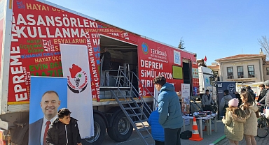 Deprem Simülasyon Tırı Kırklareli'nde Vatandaşlarla Buluştu