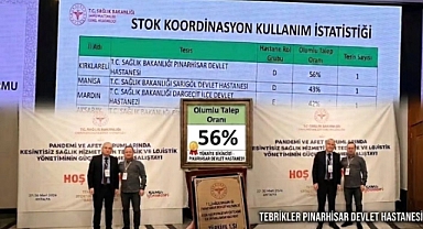 Pınarhisar Devlet Hastanesi Türkiye Birincisi Oldu