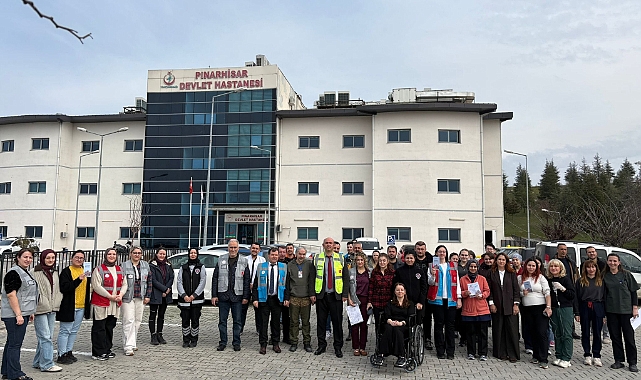 Pınarhisar Devlet Hastanesinde Deprem Tatbikatı Gerçekleştirildi