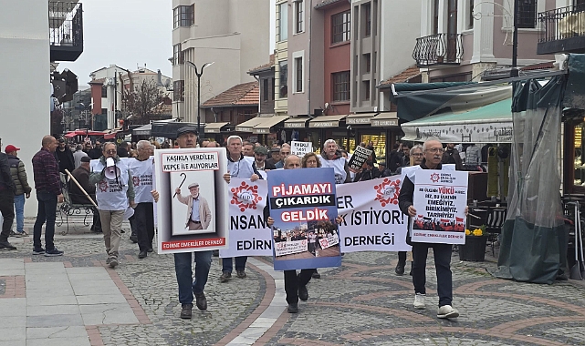 Edirne'de Emekliler Ayakta: Hayat Pahalılığına Karşı Yürüdüler