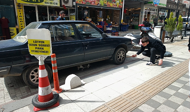 Karaumur Caddesi'nde Duyarlı Esnaftan Örnek Davranış