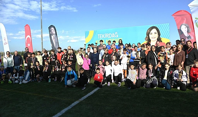 TEKİRDAĞ'IN EN HIZLI MİNİK SPORCULARI BELİRLENDİ