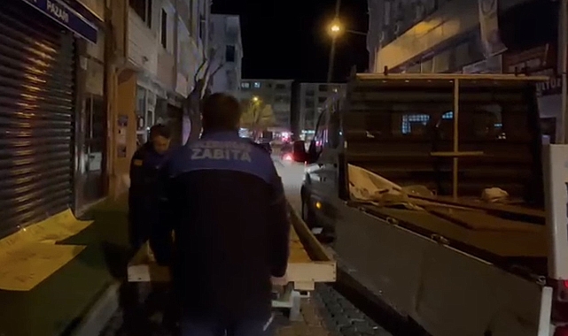 Zabıta Harekete Geçti: Kaldırım İşgaline Geçit Yok
