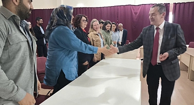 İl Müdürü Bilgin Özbaş Personelle Bayramlaştı