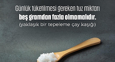 Kırklareli Eğitim ve Araştırma Hastanesi'nden Tuz Tüketimi Uyarısı