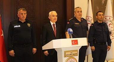  Kırklareli Valisi  Turan'dan Güvenlik Açıklaması: 