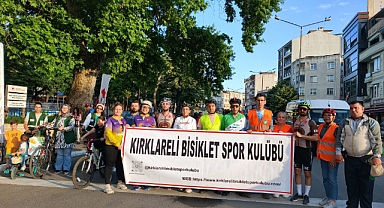 Kırklareli'nde Pedallar Sağlık ve Çevre İçin Çevrildi