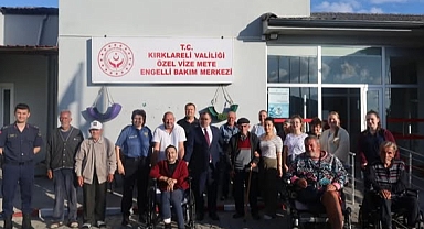 Vize Kaymakamı Kemal Balaban'dan Engelli ve Yaşlı Bakım Merkezine Bayram Ziyareti